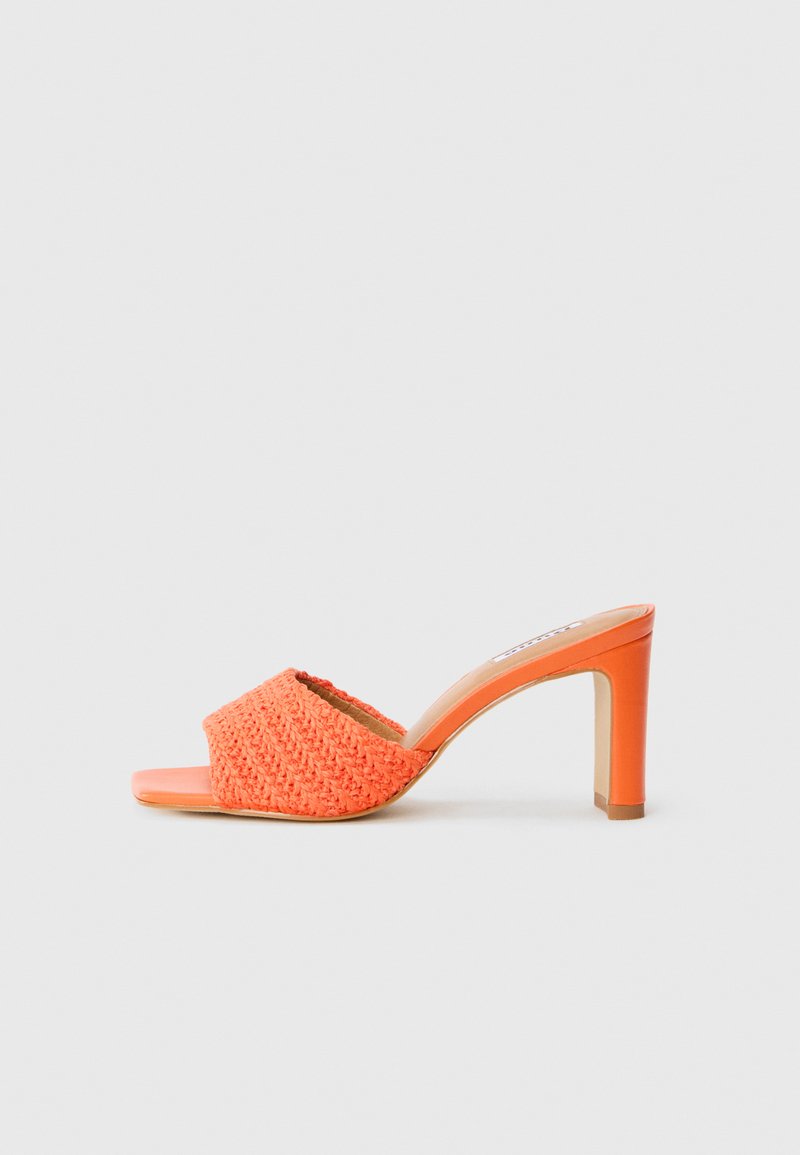 Dune London Muiltjes met hak oranje Dune London Muiltjes met hak oranje