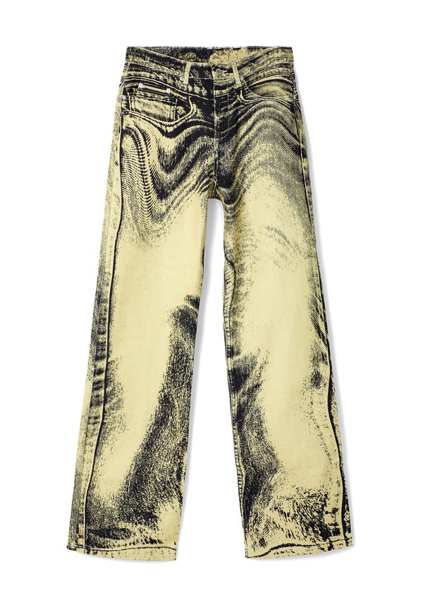 Relaxed fit jeans - pastel gelb3