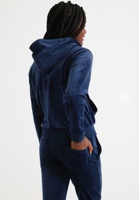 Lindex VELOUR JACKET - Sweatjacke - navy