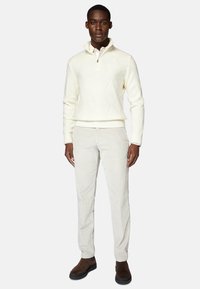 Boggi Milano HALF-ZIP  - Džemperis - white