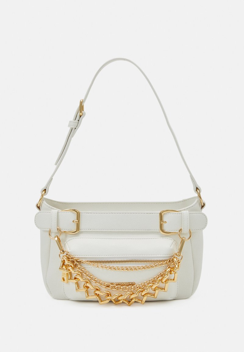 Love Moschino LOVE CHARM CHAINS SHOULDER BAG Handtasche bianco/weiß