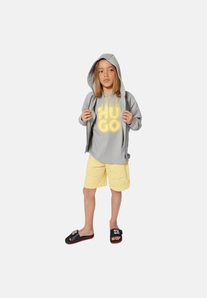 HUGO Kids À CAPUCHE - Sweat zippé - ultimate gray