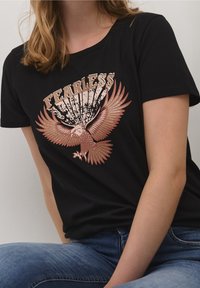 Culture T-shirt med print - black