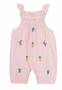 JoJo Maman Bébé PINEAPPLE EMBROIDERED REGULAR FIT - Overal - coral pink pineapple