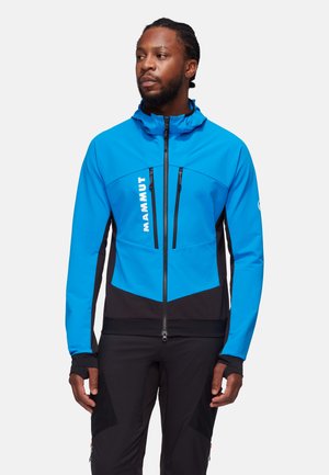 AENERGY HYBRID HOODED - Soft shell jacket - glacier blue black