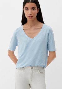 s.Oliver À BORD ROULOTTÉ - T-shirt basic - hellblau