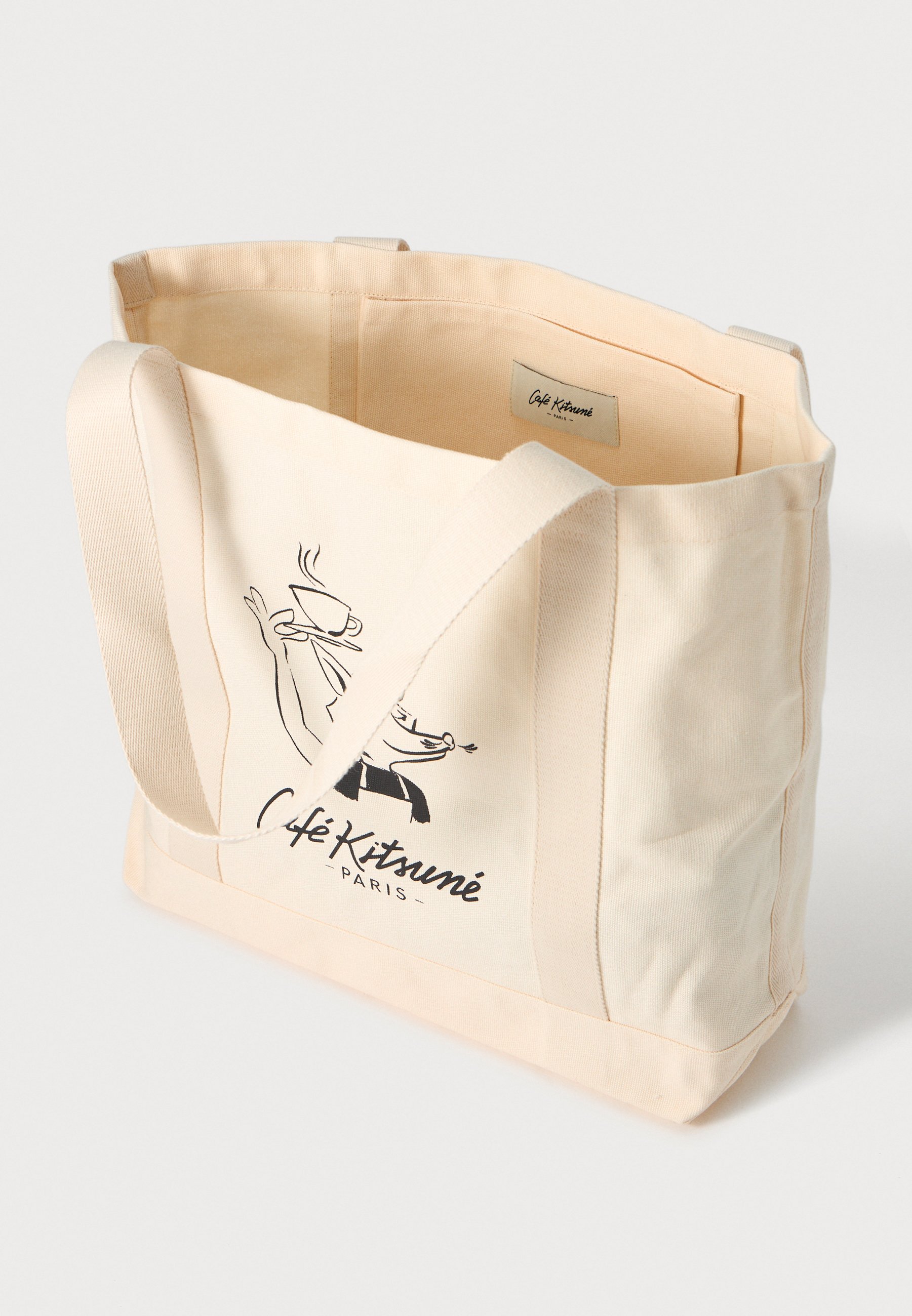 Café Kitsuné BARISTA FOX - Tote bag - tapioca/beige - Zalando.co.uk