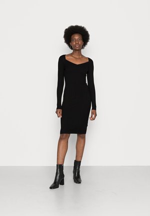 GISELLE DRESS - Abito in maglia - jet black