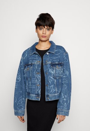 JXMICKEY RELAXED LASER JACKET - Džínová bunda - dark blue denim
