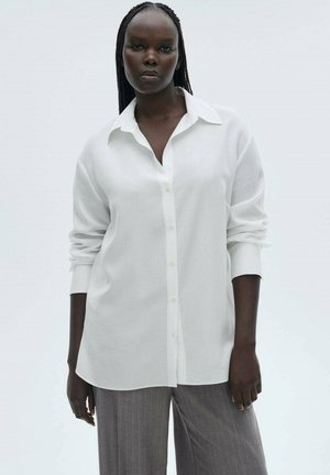Overhemdblouse - blanc cassé