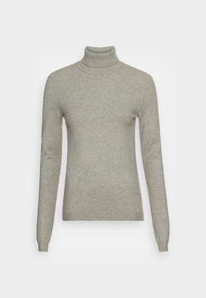 Vero Moda Tall VMHAPPINESS ROLLNECK  - Strickpullover - light grey melange