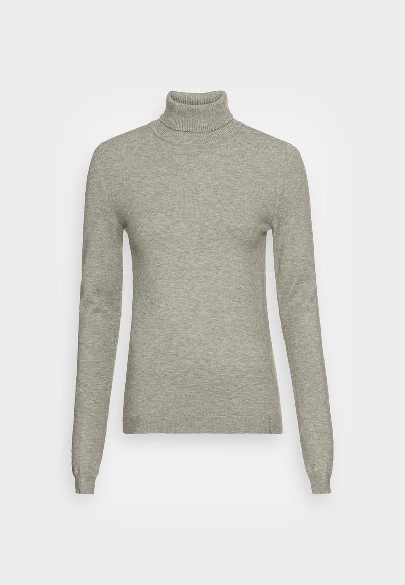 Vero Moda Tall VMHAPPINESS ROLLNECK  - Strikkegenser - light grey melange