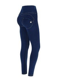 Freddy WR UP VITA ALTA - Pantaloni - dark jeans yellow seam