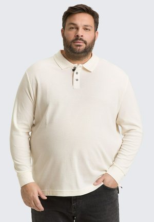 PLUS SIZE MIT WAFFELSTRUKTUR - Longsleeve - gardenia white