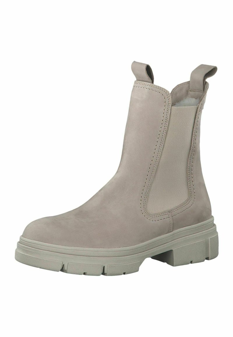 Damen Sneaker | Tamaris Stiefelette taupe nub. uni/beige - DL70066 Damen Sneaker | Tamaris Stiefelette taupe nub. uni/beige - DL70066