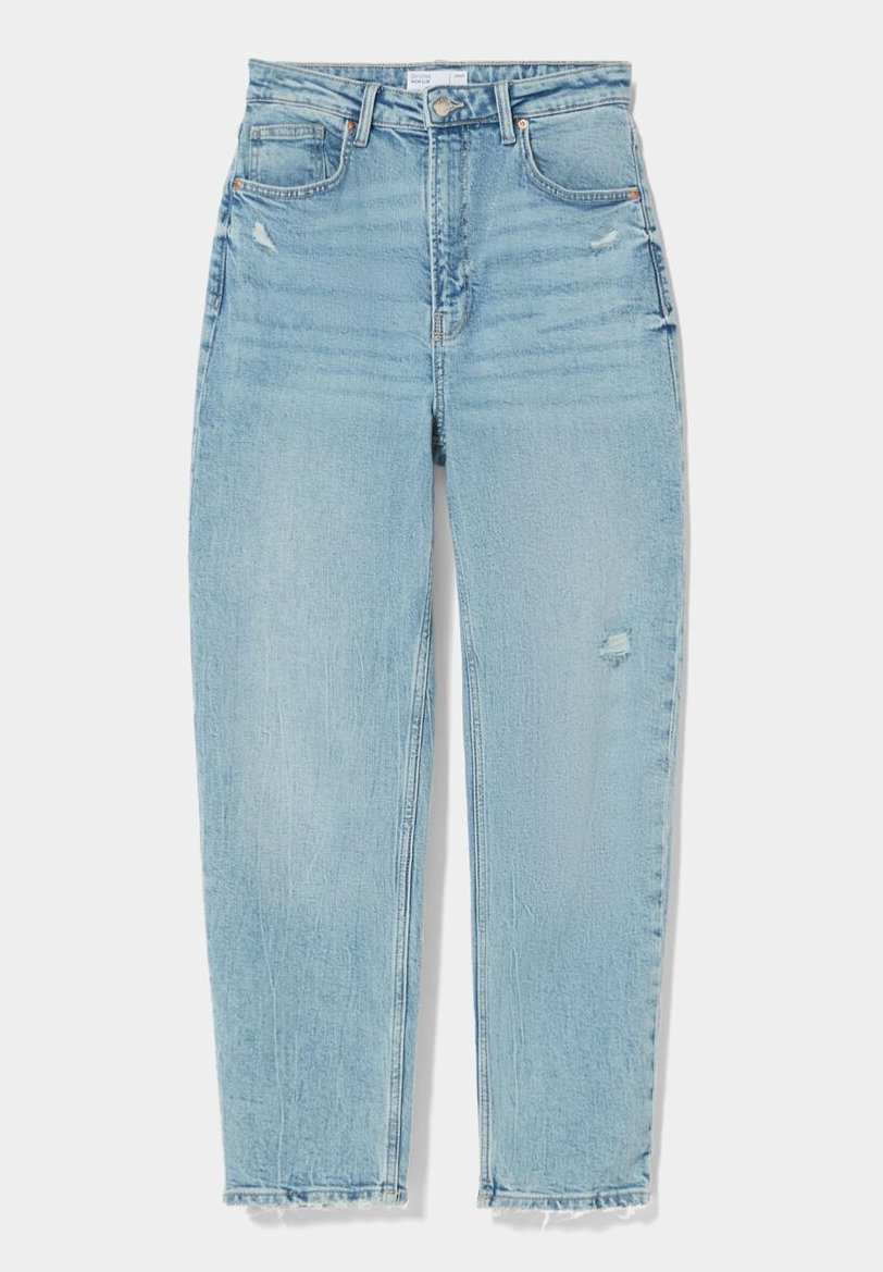 Bershka MOM - Jeans slim fit - blue denim/blu denim - Zalando.it