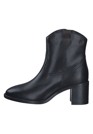 Cowboy-/Bikerstiefelette - black leather