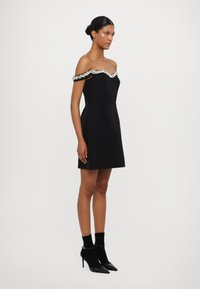 ML Monique Lhuillier BLAIRE SHORT DRESS - Proginė apranga - black
