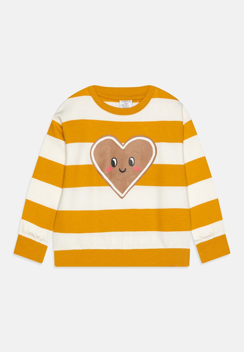 Lindex HEART FRONT UNISEX - Sweatshirt - dusty yellow