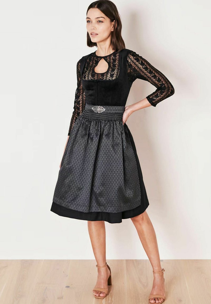 Krger Dirndl ALISHA - Dirndl - schwarz/black - Zalando