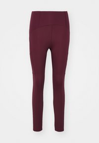 LIFT SCULPTING POCKET - Leggings - maroon banner