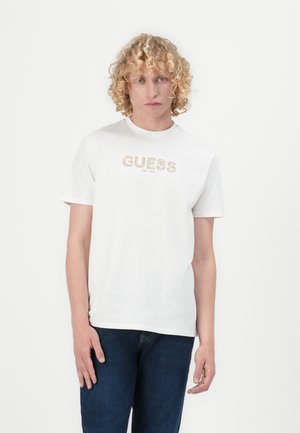 EMBROIDERY LOGO - Tricou cu imprimeu - pure white