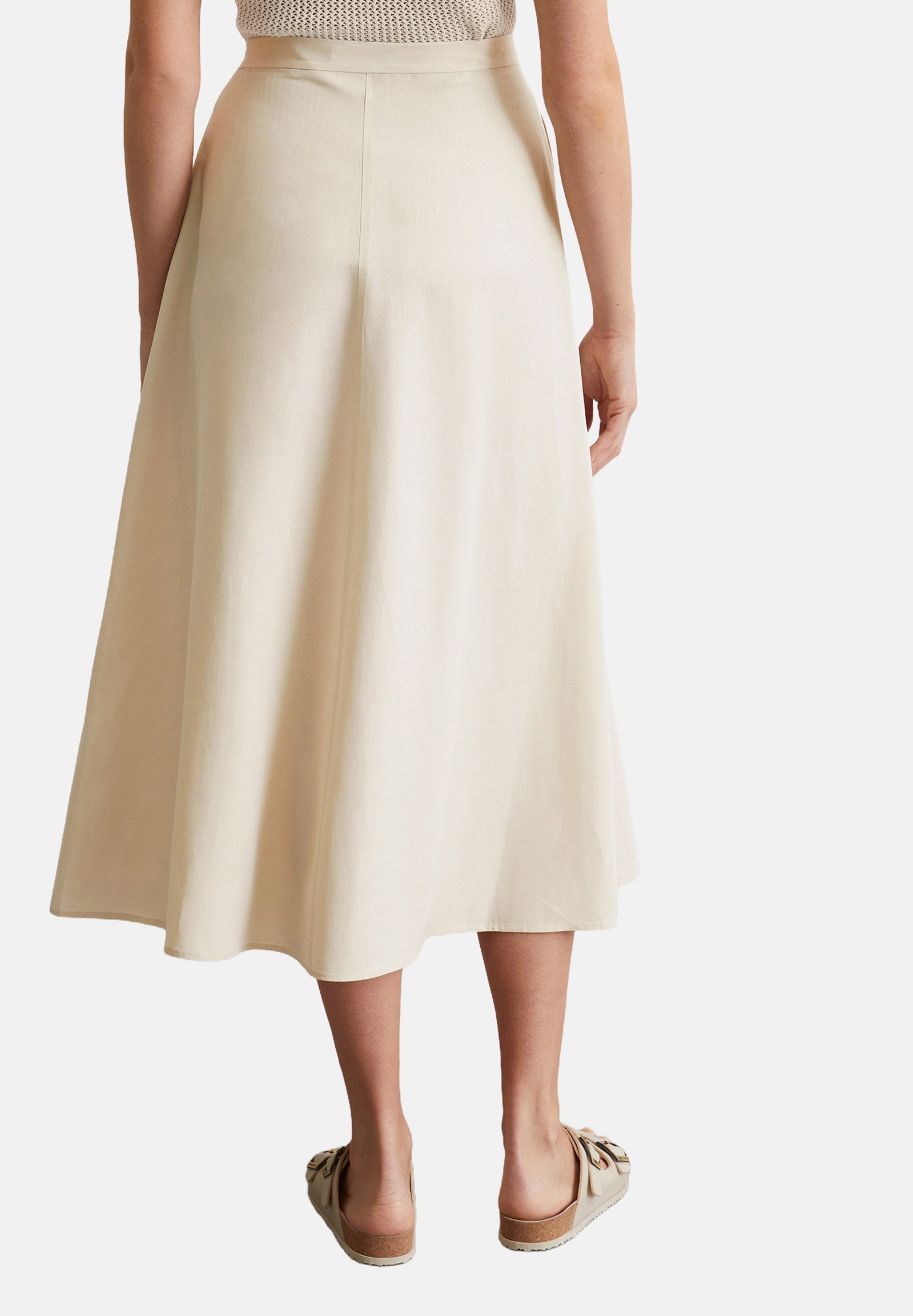 Marc O'Polo FLARED - A-line skirt - silky stone/beige - Zalando