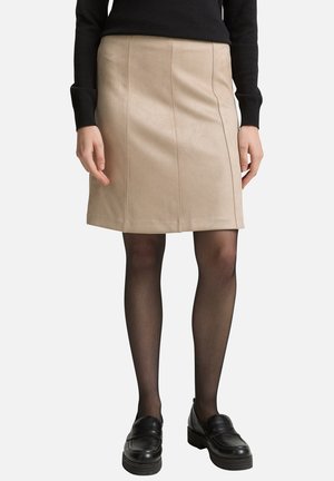 COURTE - Gonna a campana - beige