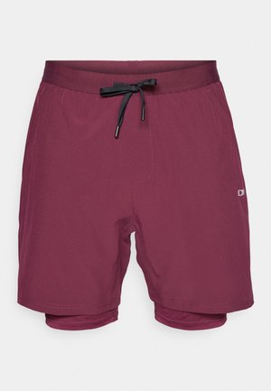 ICANIWILL WORKOUT SHORTS - Sporta šorti - dark mahogany