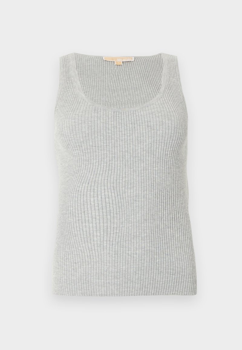 MICHAEL Michael Kors RACER BACK TANK - Top - pearl heather/light grey ...