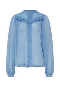 SHEER DOBBY FRILL  - Overhemdblouse - blue