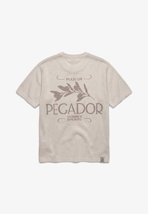 Pegador, ORDINO TEE - Nyomott mintás póló - cream