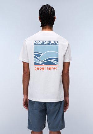 Napapijri SOVANA - Print T-shirt - white heron