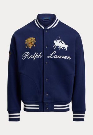 HEAVYWEIGHT FLEECE BASEBALL JACKET - Bomber Jacket - newport navy