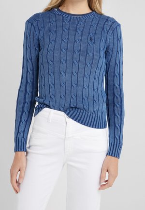 Stickad tröja - dark blue