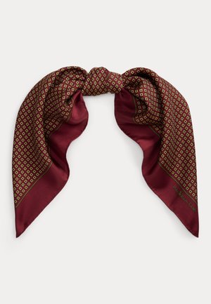 Polo Ralph Lauren, FOULARD SILK SQUARE SCARF - Foulard - bordeaux