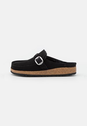 BUCKLEY SHEARLING NARROW - Ciabattine - black