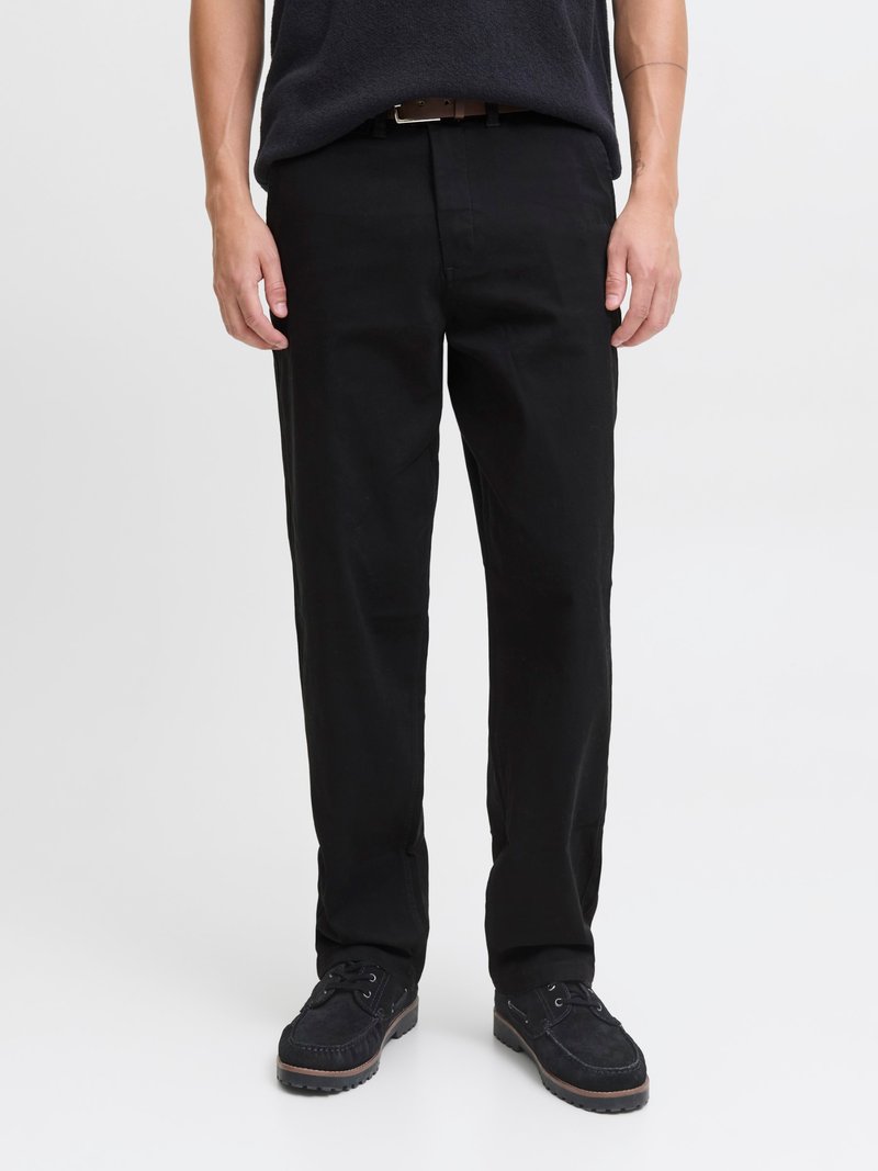 Jack & Jones JPSTKARL DAVE WITH BELT - Chinos - black