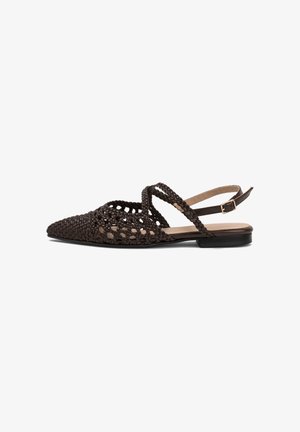 Alura, ALURA MADELEINE BALLET FLATS - Balerini cu baretă la spate - brown