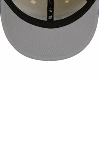 Baseball cap with a gray underside, black brim, and mesh crown. Label reads "9FIFTY" near the center. Textured fabric and structured design.