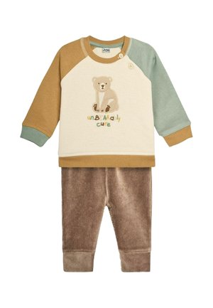 BEAR COSY SET- REGULAR FIT - Svetrík - ecru