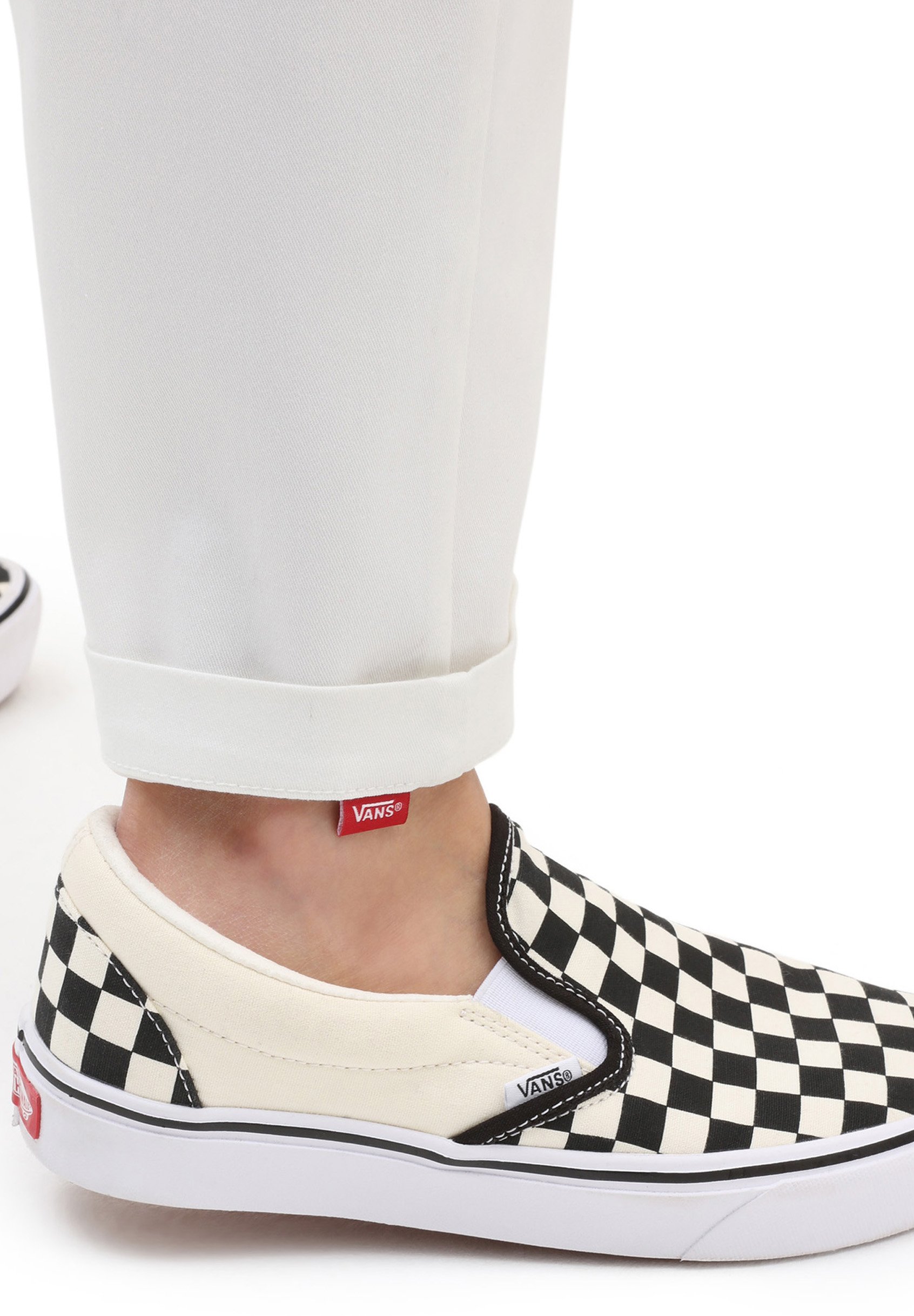 dark pink checkered vans