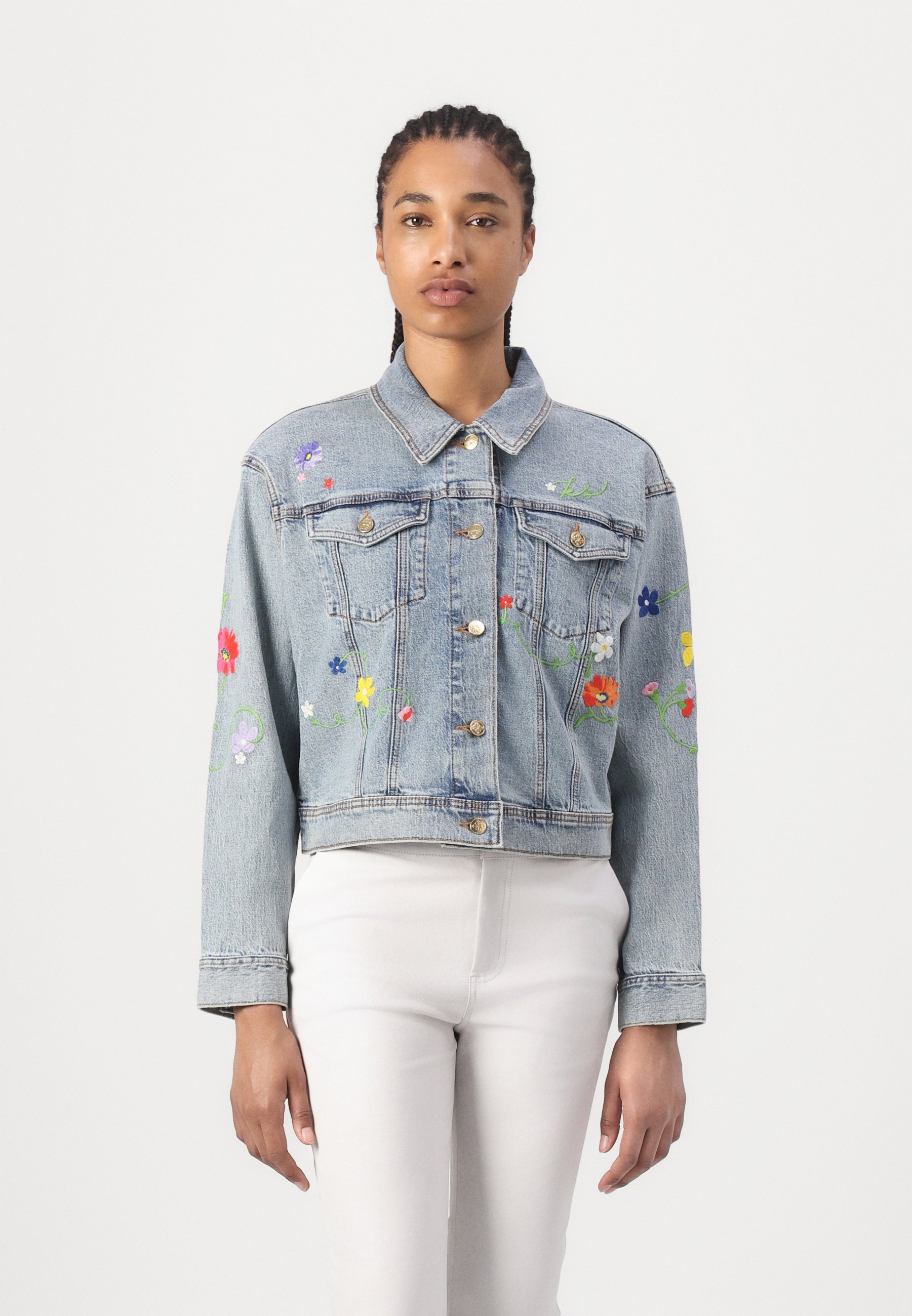 kate spade new york FLORAL EMBROIDERED JACKET - Denim jacket - indigo denim/blue denim - Zalando.co.uk kate spade new york FLORAL EMBROIDERED JACKET - Denim jacket - indigo denim/blue denim - Zalando.co.uk