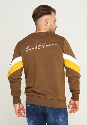 Jack & Jones JACOB INFINITY CREW NECK - Sweatshirt - desert palm
