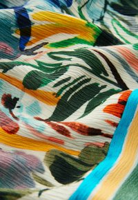 Next KIMONO SLEEVE TIE WAIST - Maksimekko - green blue palm print