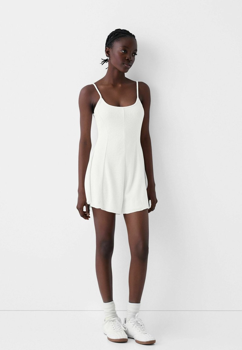 Bershka Jumpsuit wit Bershka Jumpsuit wit