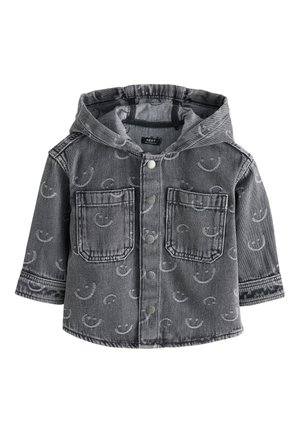 Next HOODED - Veste en jean - grey face aop