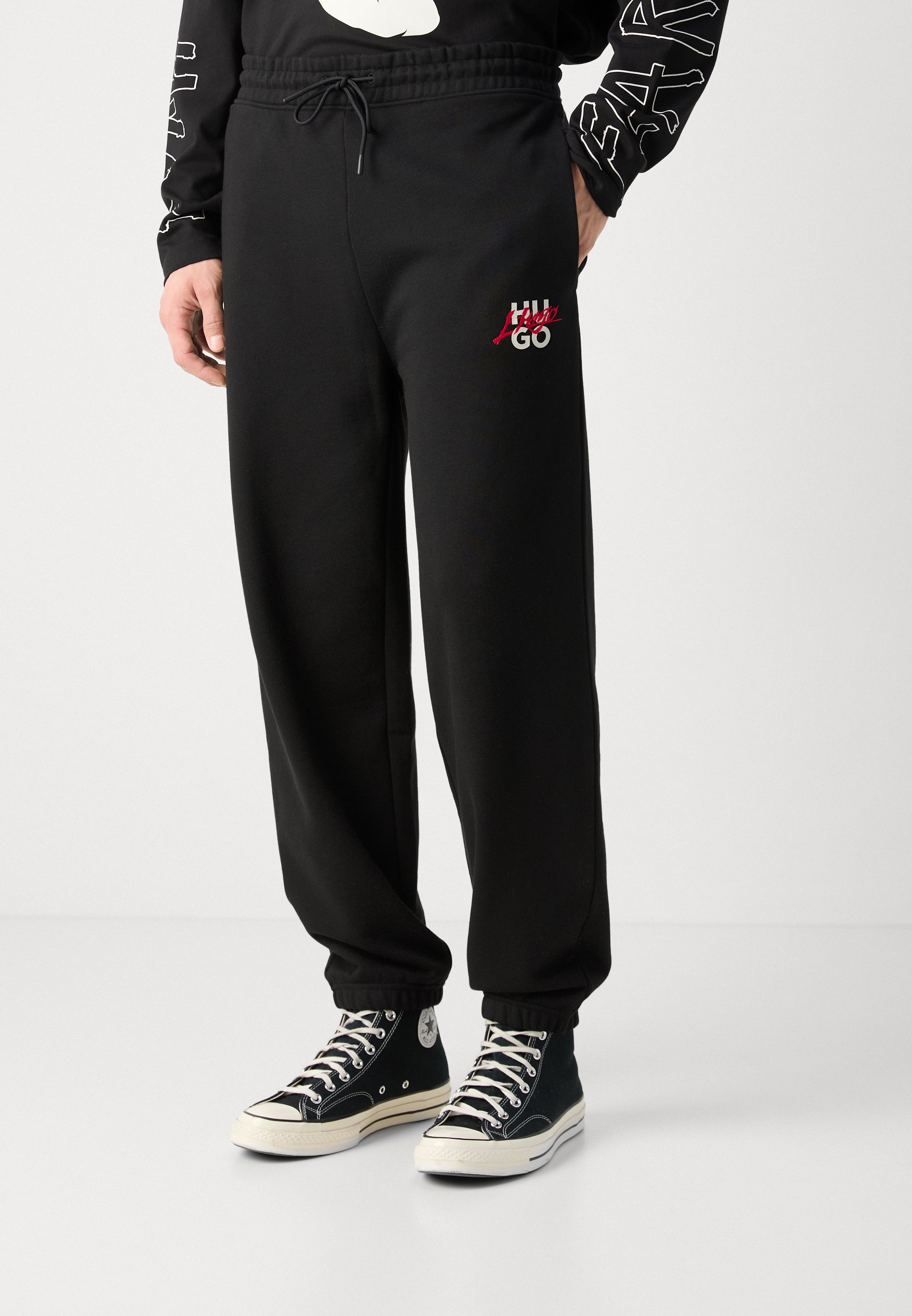 HUGO Damen Classic Sweatpant Jogger – Lässige Hose Mit Logo, Baumwolle-Stretch