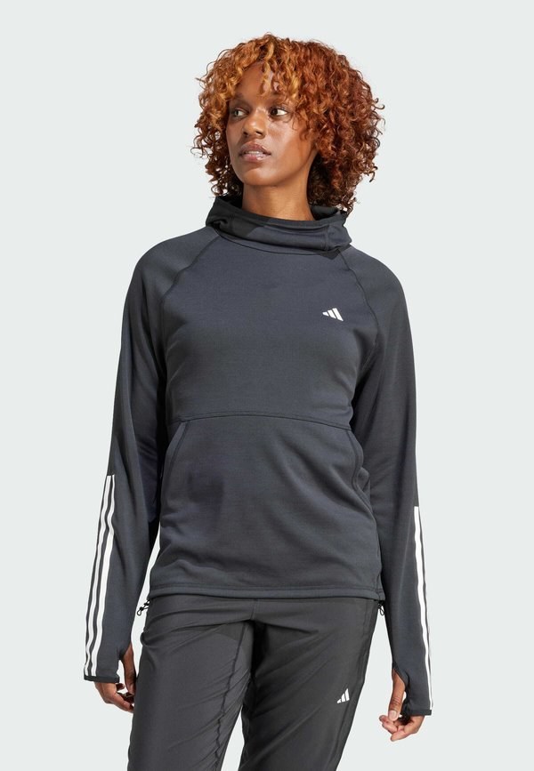 OWN THE RUN 3-STRIPES - Kapuzenpullover