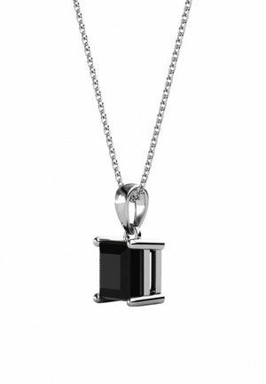 Collier - couleur argentée noir